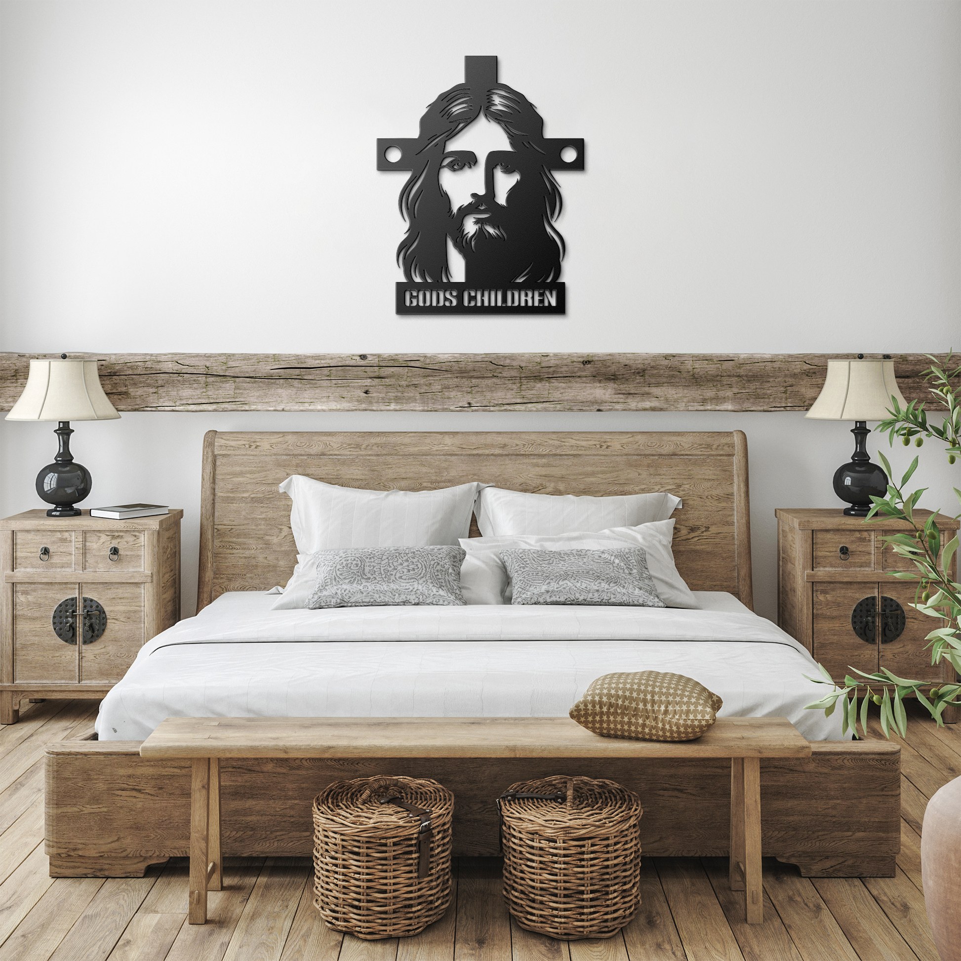 Christianity_Metal_Sign_Gods_Children_Black_Farmhouse_Bedroom_Mockup.png