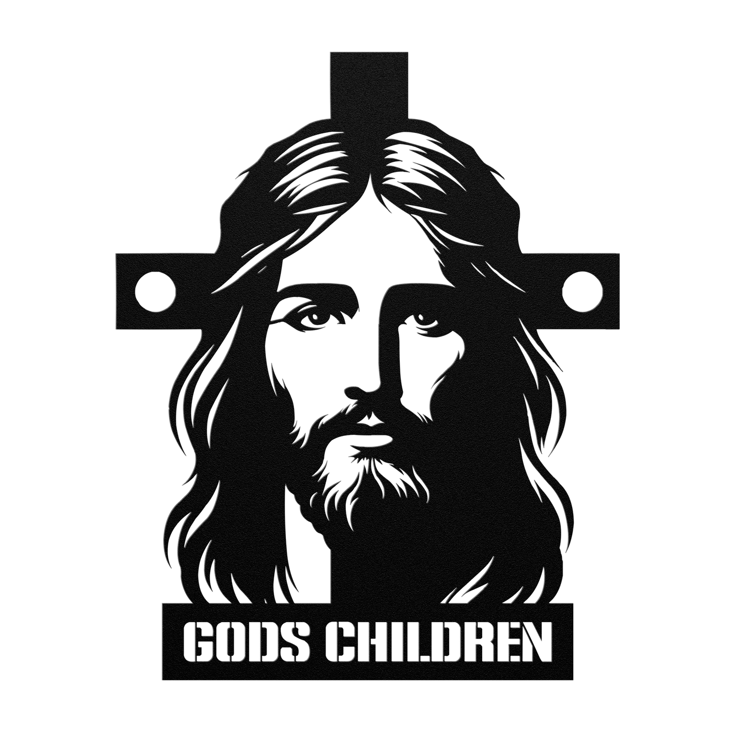 Christianity_Metal_Sign_Gods_Children_Black_Transparent_Mockup.png