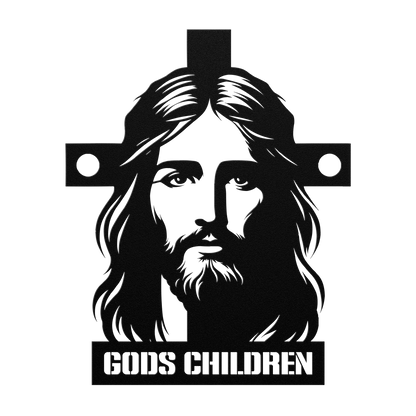 Christianity_Metal_Sign_Gods_Children_Black_Transparent_Mockup.png