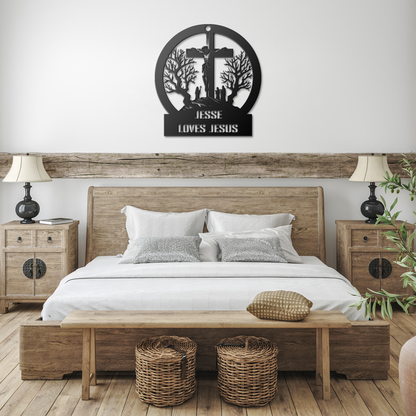 Christianity_Metal_Sign_Loves_Jesus_Black_Farmhouse_Bedroom_Mockup.png