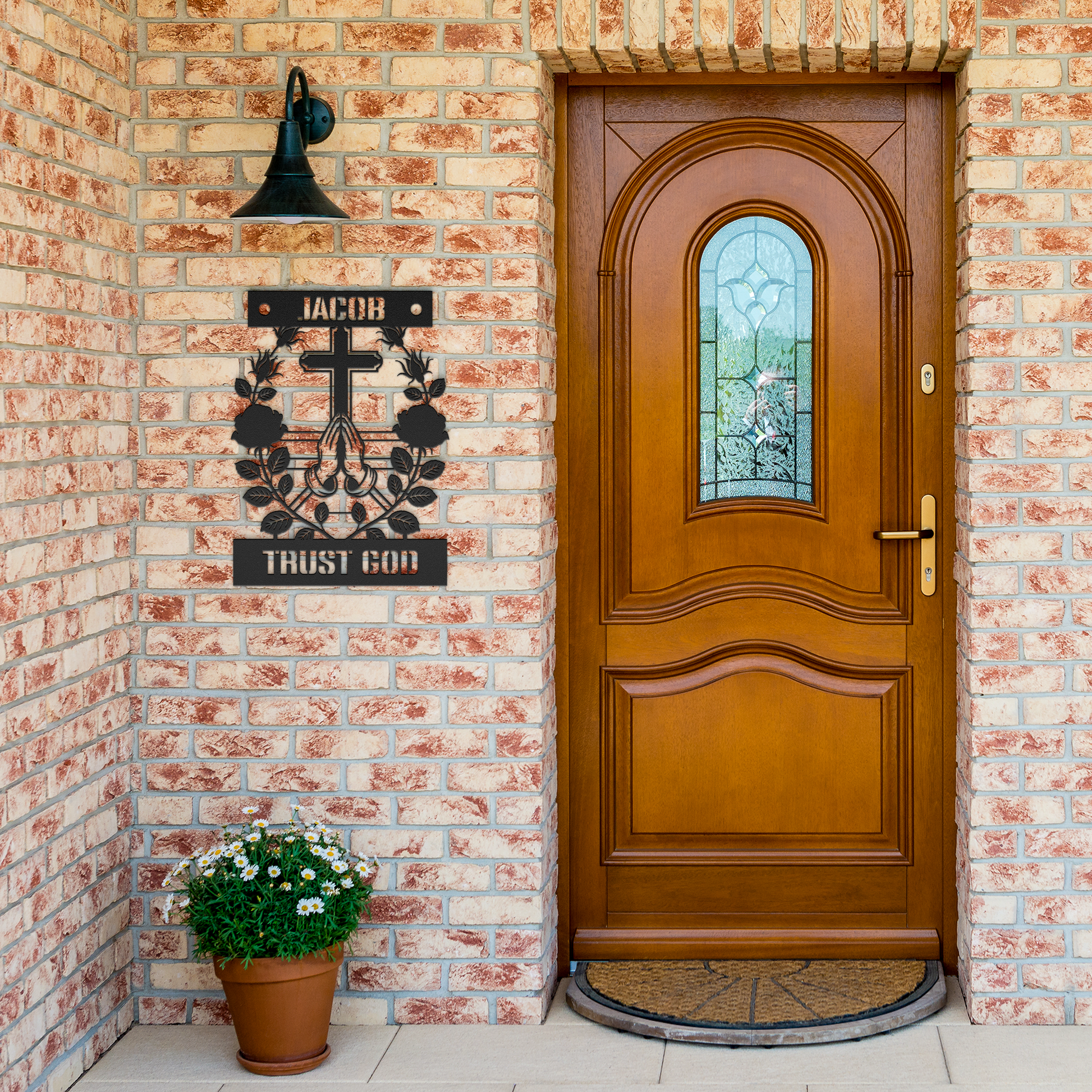 Christianity_Metal_Sign_Trust_God_Black_Brick_Entrance_Mockup.png