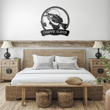 Crappie Slayer Metal Sign