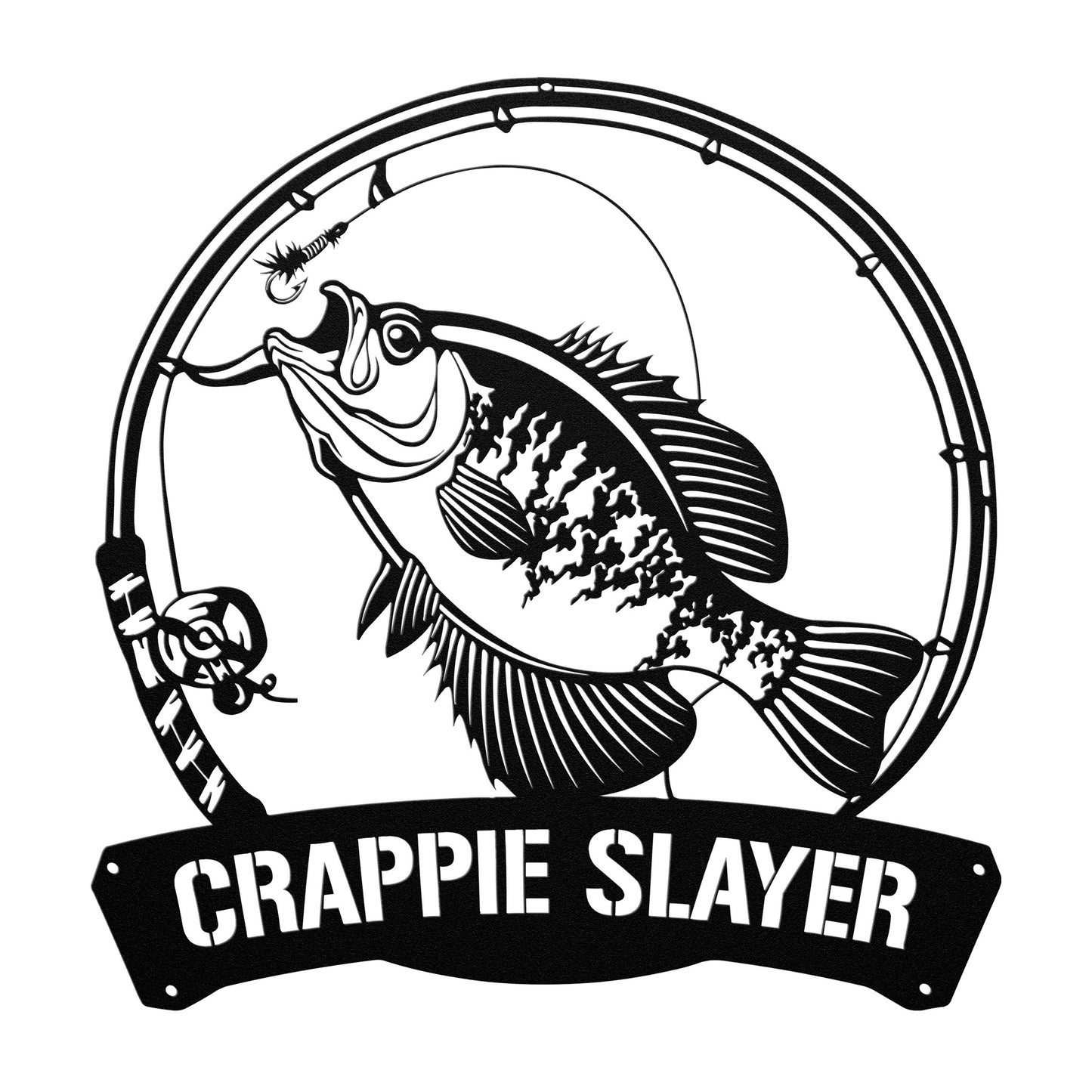 Crappie Slayer Metal Sign