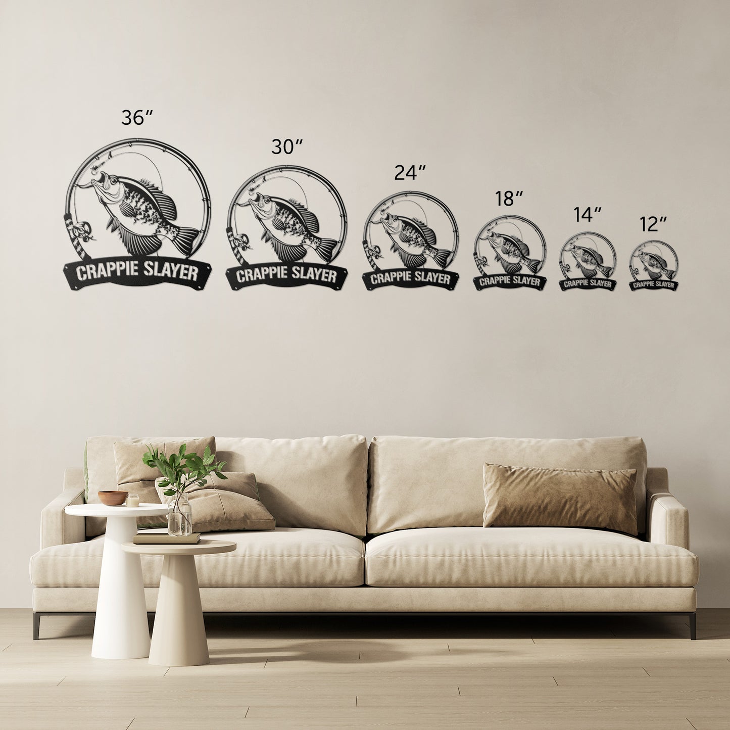 Crappie Slayer Metal Sign