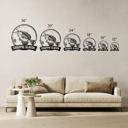 Crappie Slayer Metal Sign