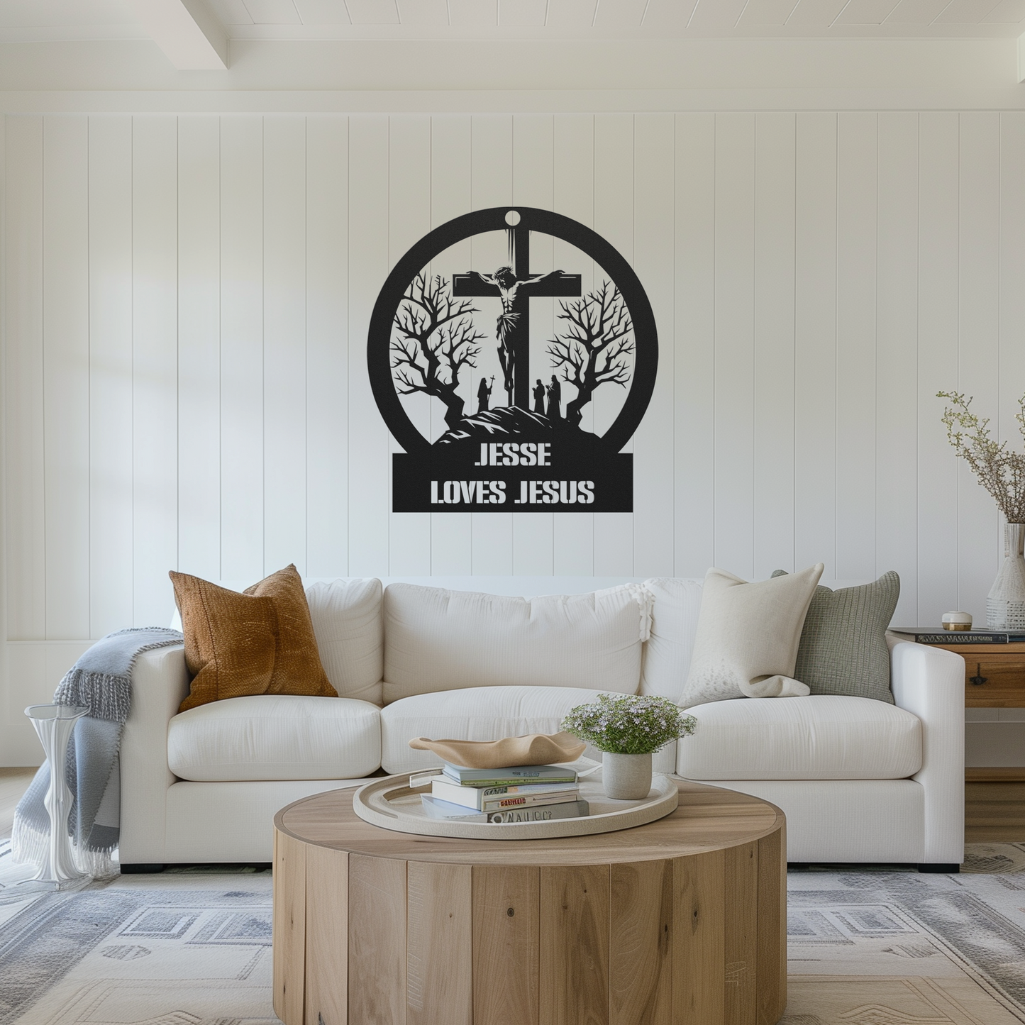 Christianity Metal Sign (Loves Jesus)