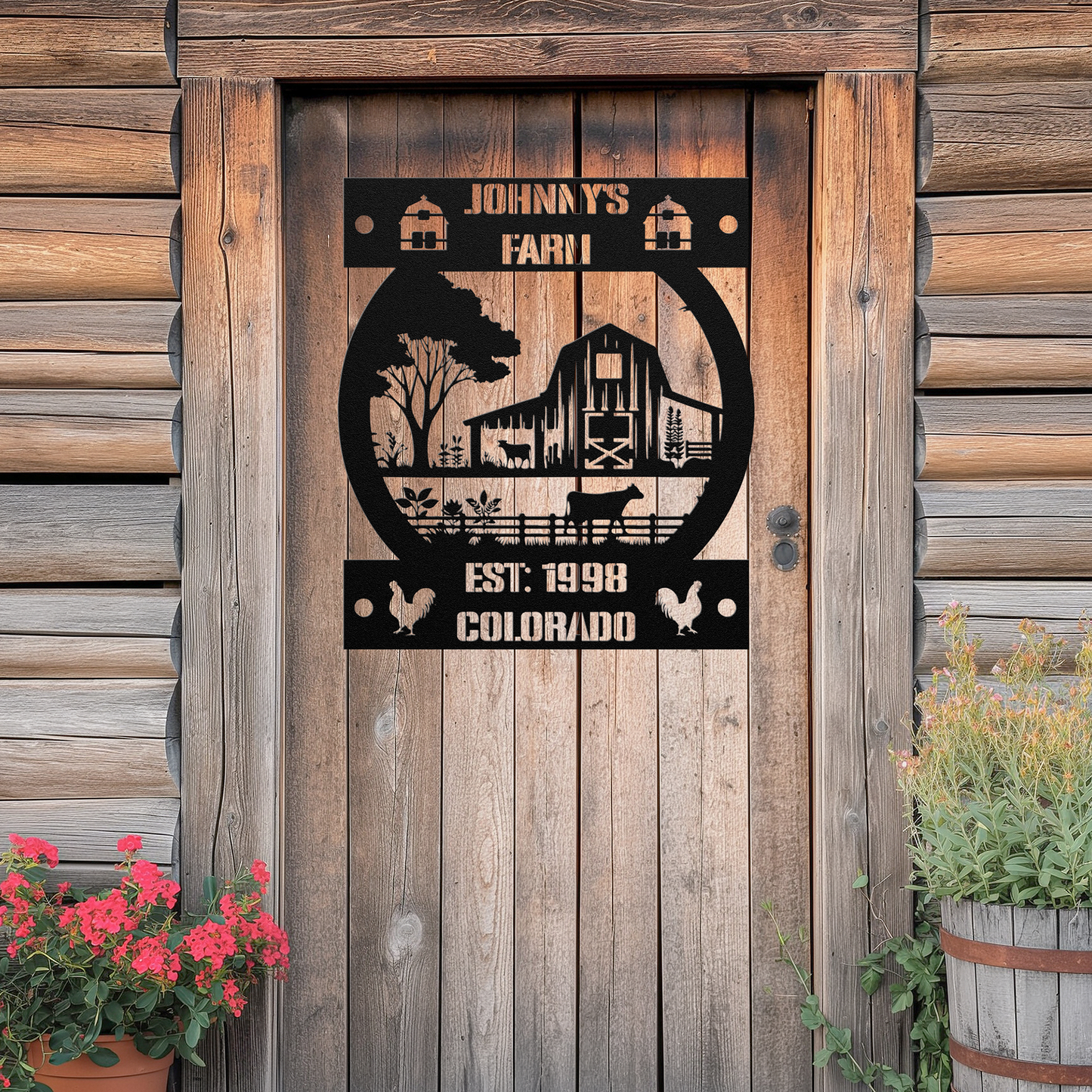 Farming Metal Sign (Farm Circle)