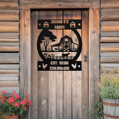 Farming Metal Sign (Farm Circle)