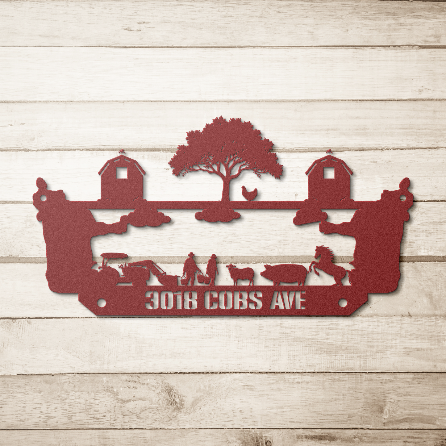 Farming_Metal_Sign_Cowtastic_Red_Simple_Wood_BKGD_Mockup.png