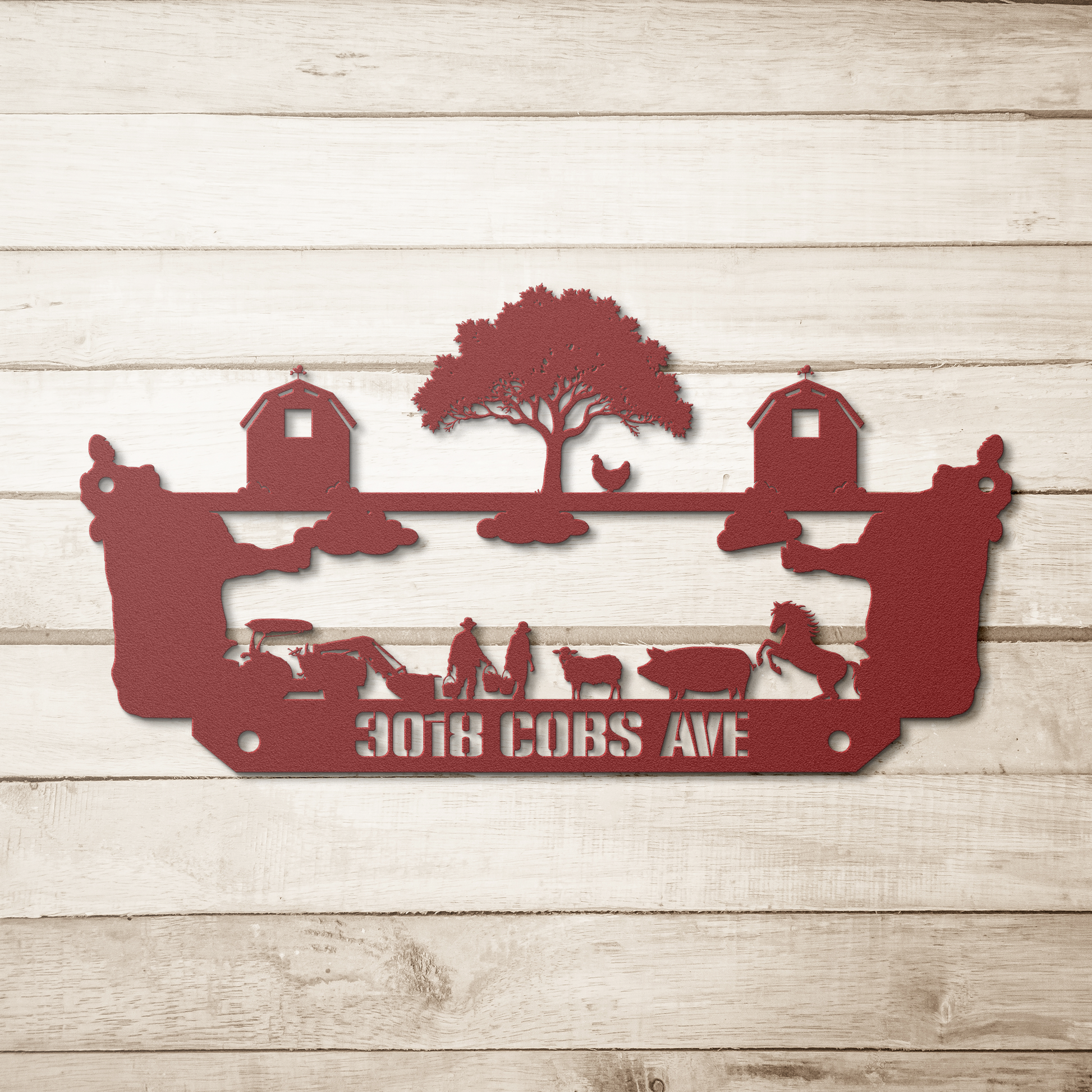 Farming_Metal_Sign_Cowtastic_Red_Simple_Wood_BKGD_Mockup.png