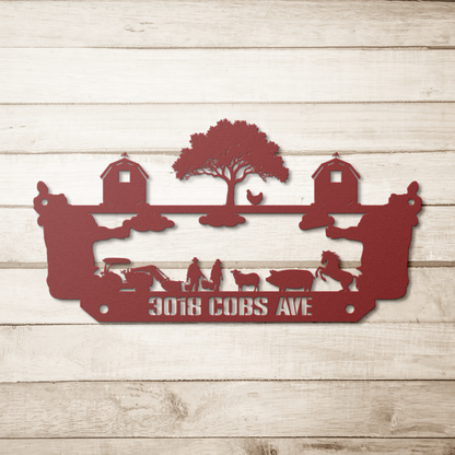 Farming_Metal_Sign_Cowtastic_Red_Simple_Wood_BKGD_Mockup.png