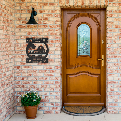 Farming_Metal_Sign_Farm_Circle_Black_Brick_Entrance_Mockup.png