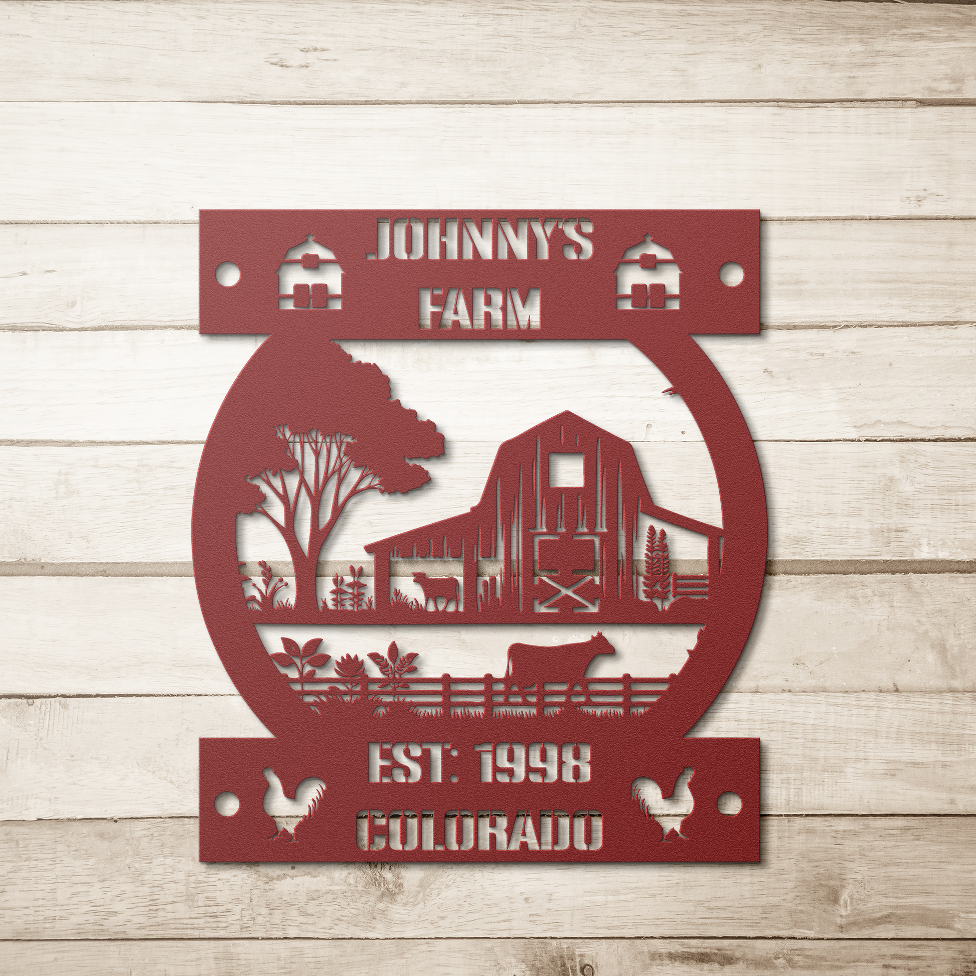 Farming_Metal_Sign_Farm_Circle_Red_Simple_Wood_BKGD_Mockup.png