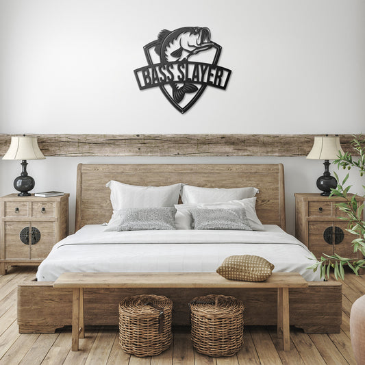 Bass Slayer Metal Sign