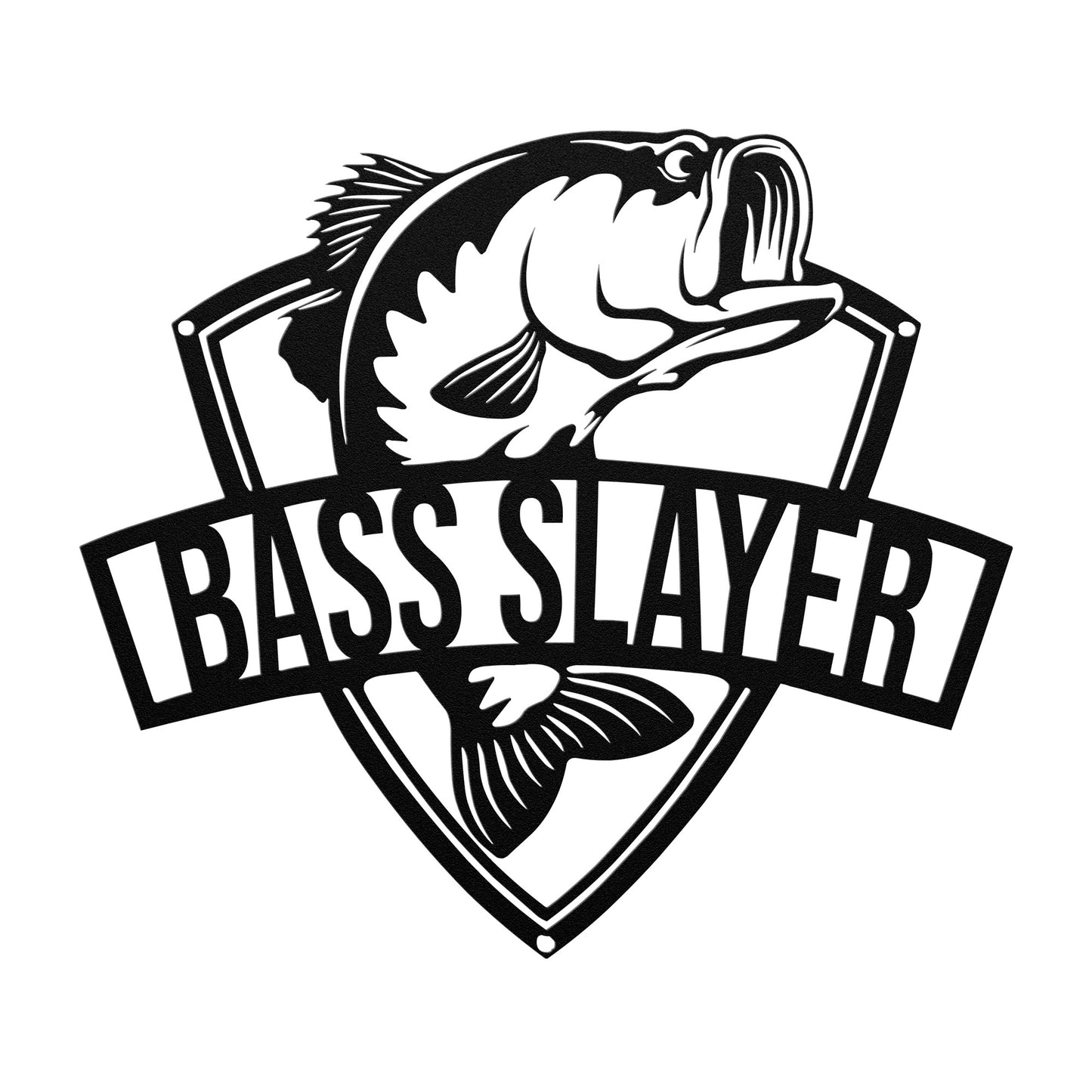 Bass Slayer Metal Sign