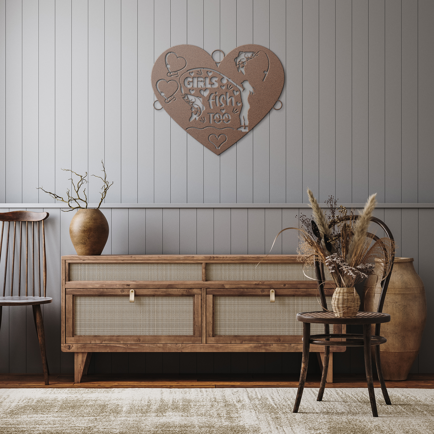 Girls_Love_to_Fish_Metal_Sign_Copper_Rustic_Hallway_Mockup.png