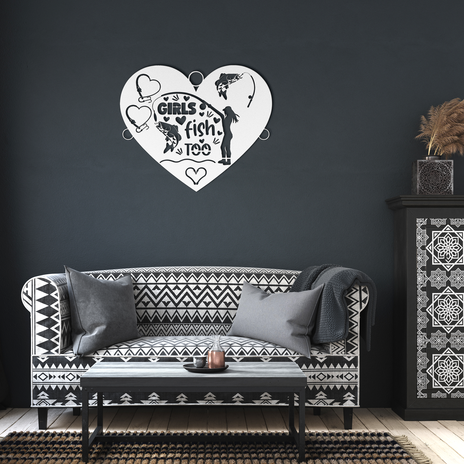 Girls_Love_to_Fish_Metal_Sign_White_Dark_Living_Room_Mockup.png