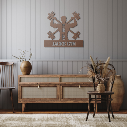Gym_Metal_Sign_Buff_Flex_Copper_Rustic_Hallway_Mockup.png