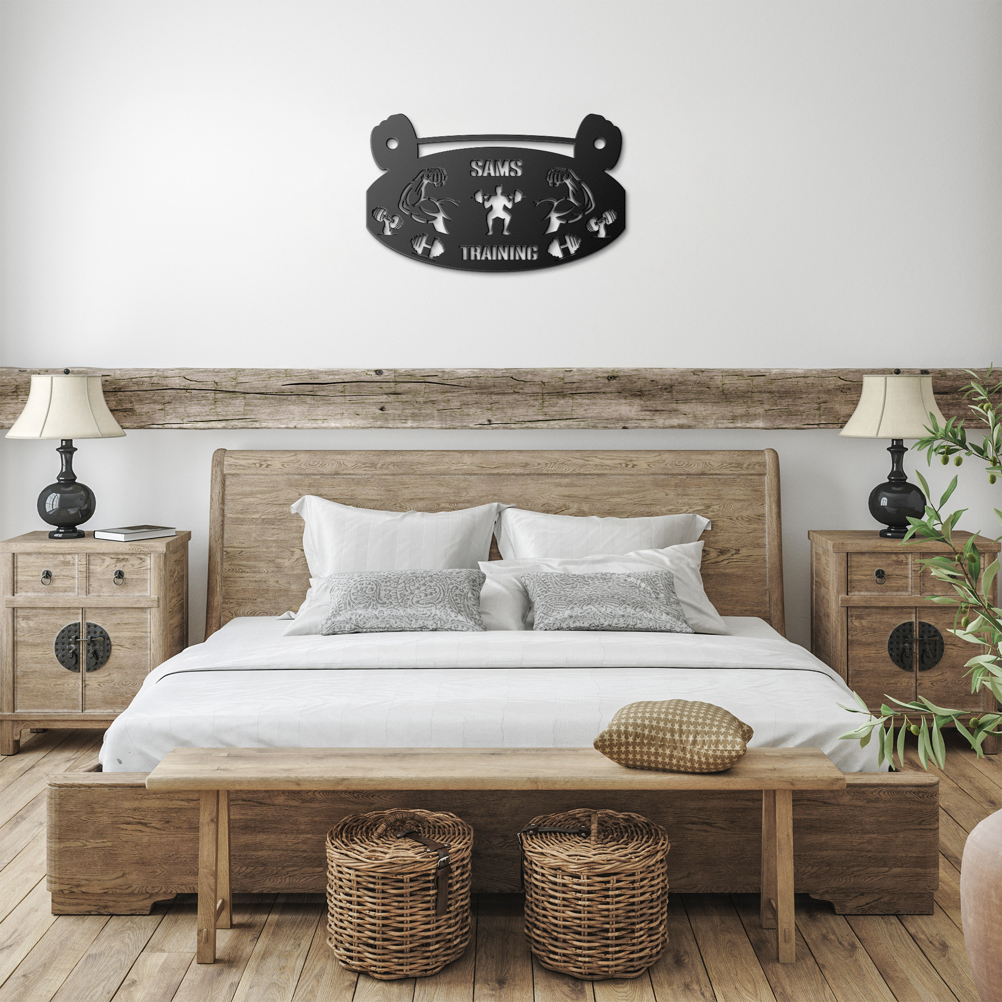 Gym_Metal_Sign_Training_Oval_Black_Farmhouse_Bedroom_Mockup.png