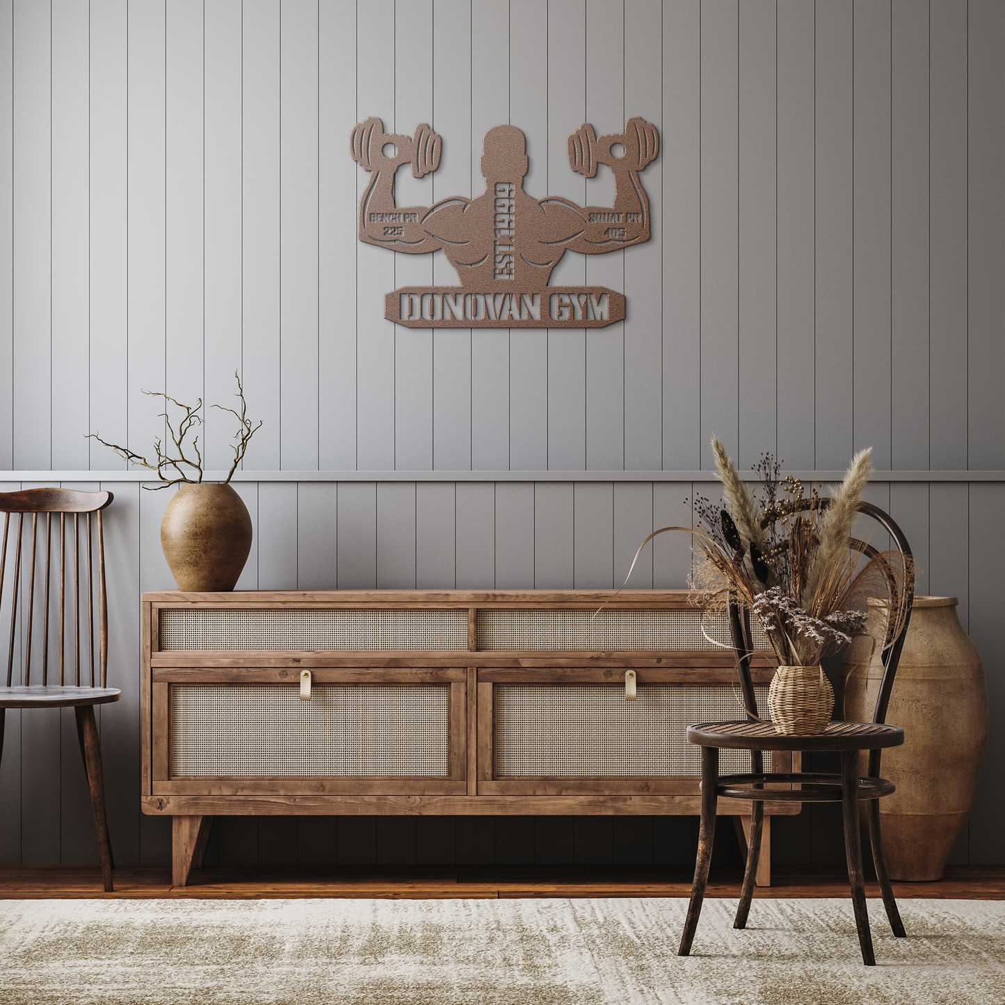 Gym_Metal_Sign_Uplift_Copper_Rustic_Hallway_Mockup.png