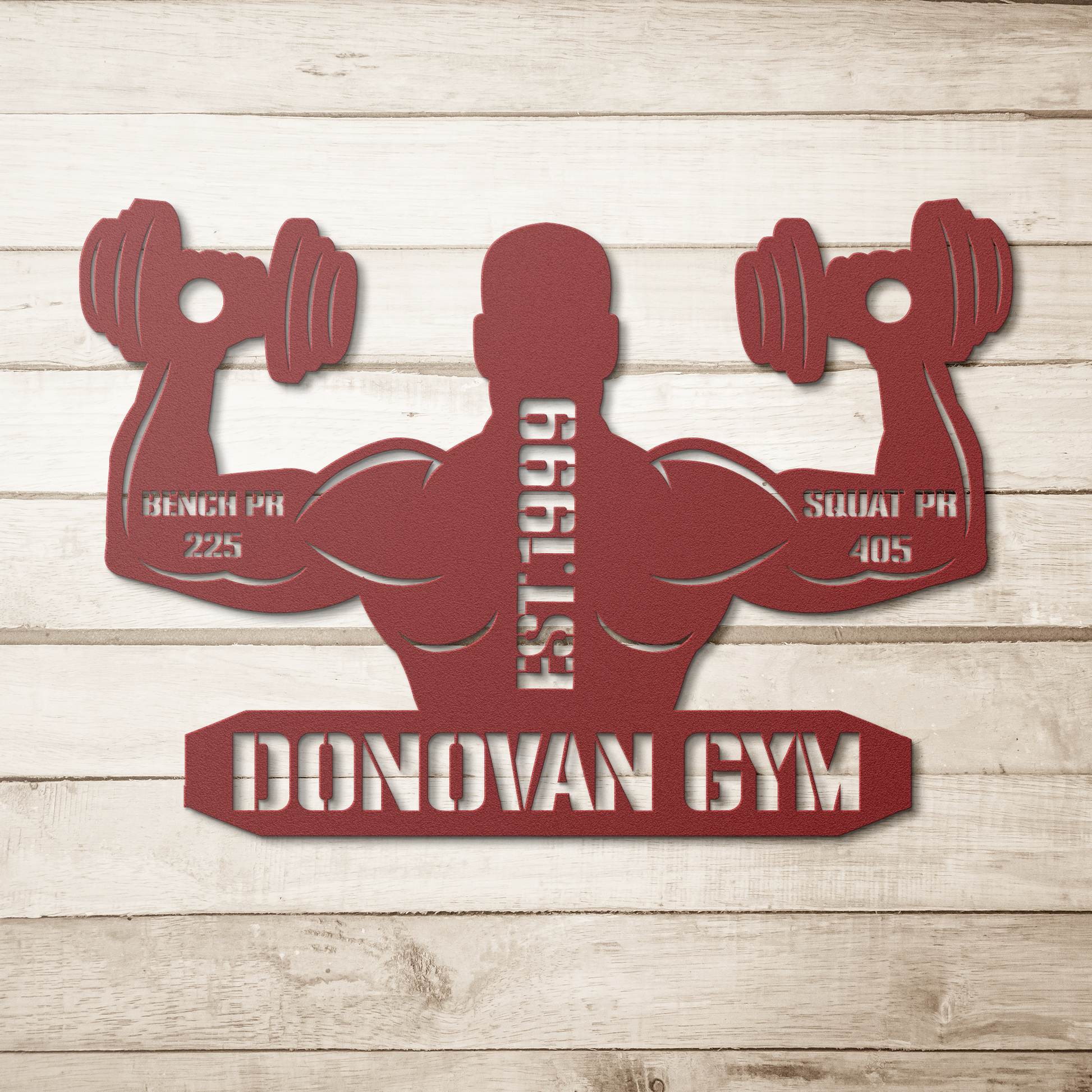 Gym_Metal_Sign_Uplift_Red_Simple_Wood_BKGD_Mockup.png