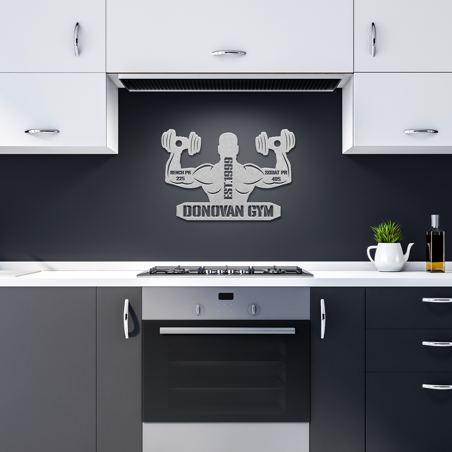 Gym_Metal_Sign_Uplift_Silver_Dark_Kitchen_Mockup.png
