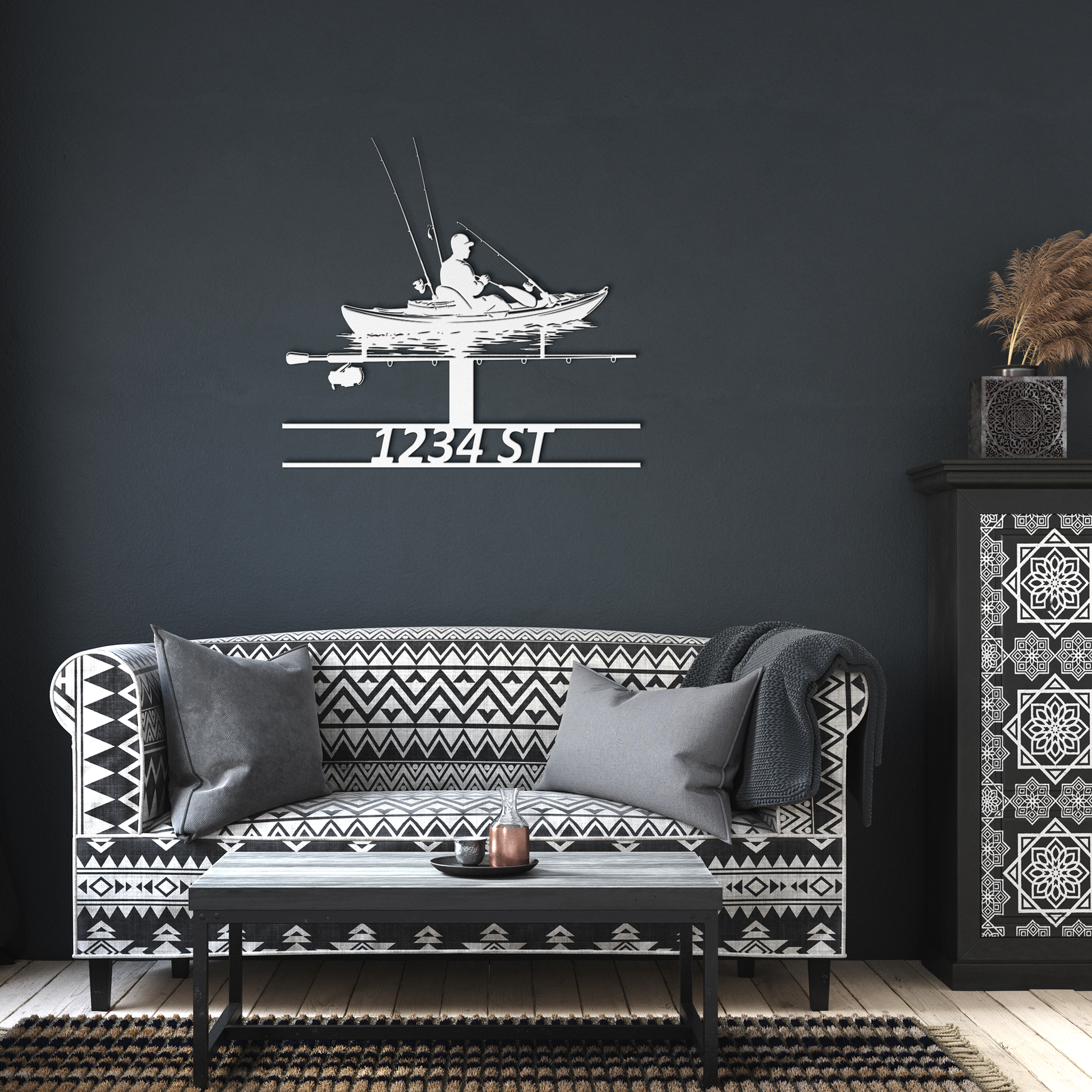 Kayak_street_sign_metal_signs_White_Dark_Living_Room_Mockup.png
