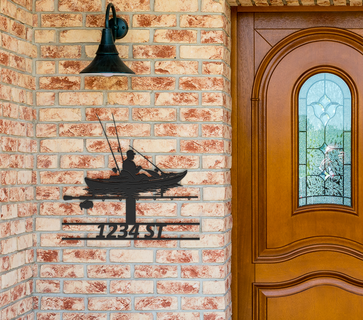 Kayak street sign metal sign