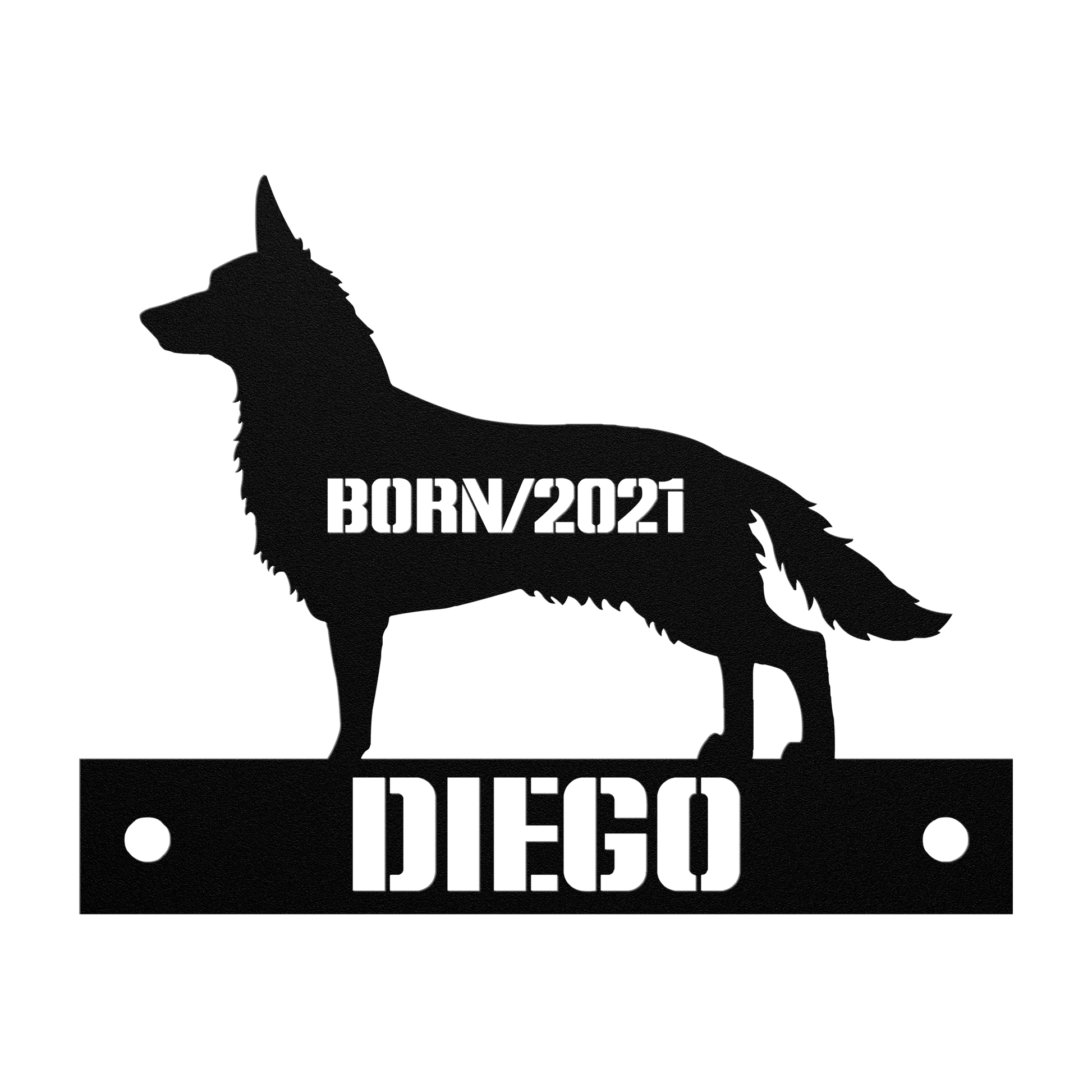 Personalized_German_Shepherd_Metal_Sign_Black_Transparent_Mockup.png