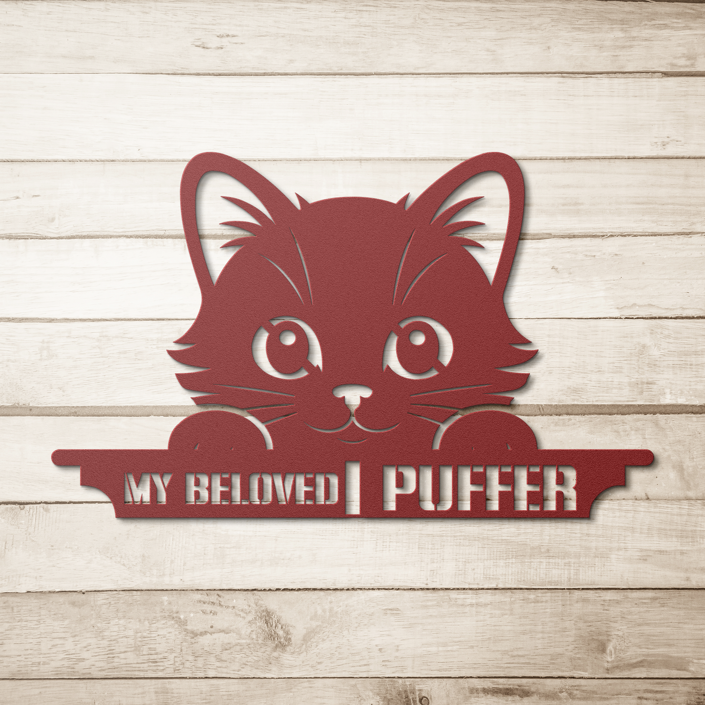 Pet_metal_Sign_Peak_Kitty_Red_Simple_Wood_BKGD_Mockup.png
