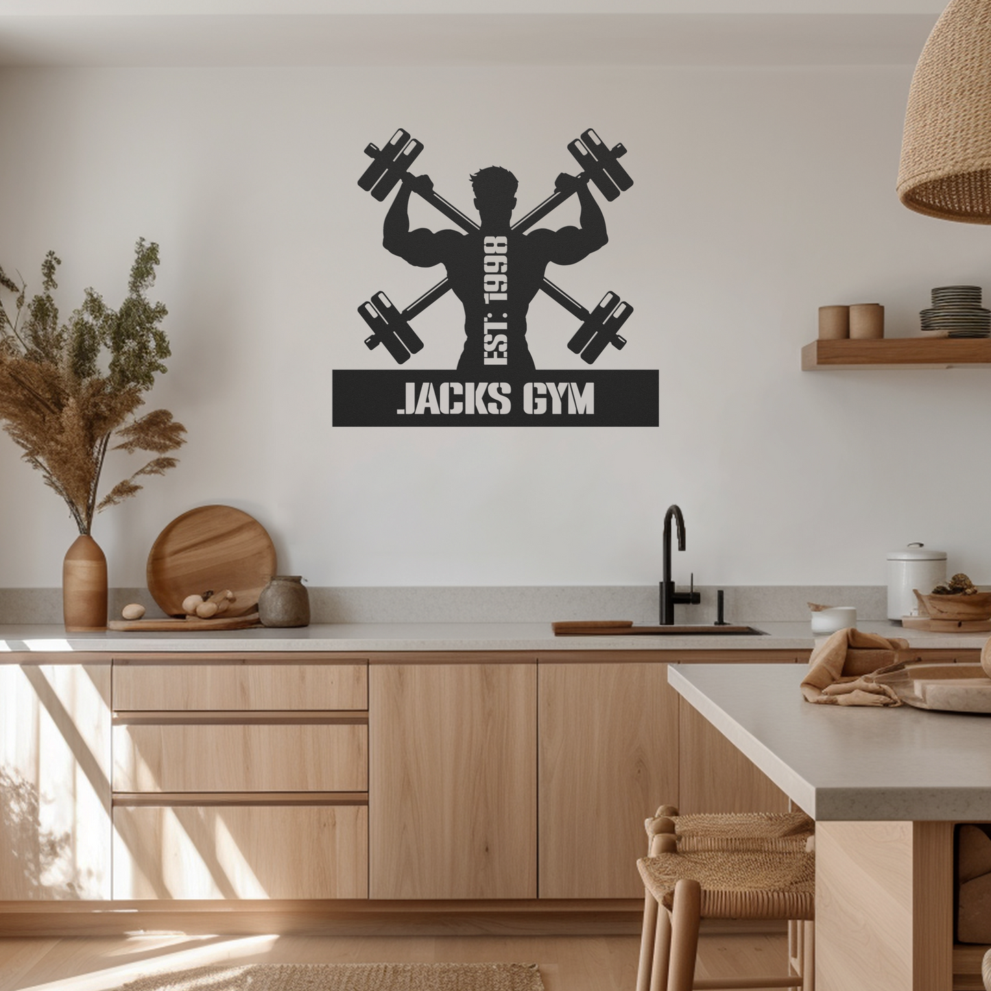 Gym Metal Sign (Boy Power)